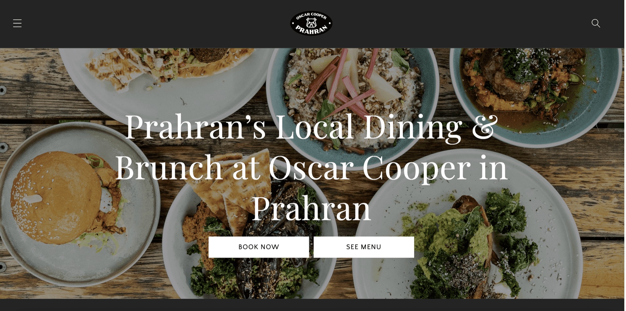 Oscar Cooper website homepage